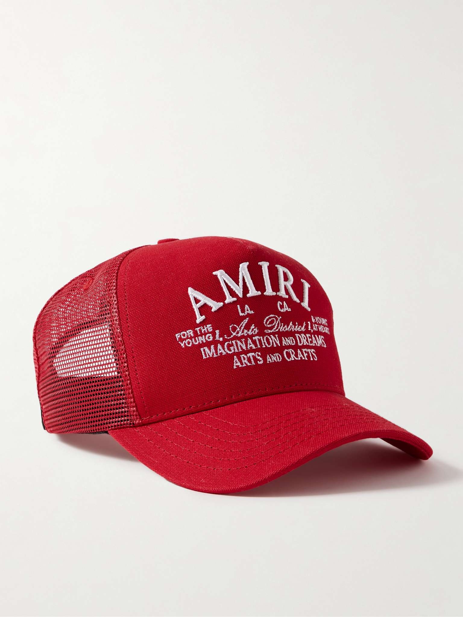 Arts District Logo-Embroidered Cotton-Canvas and Mesh Trucker Cap - 1