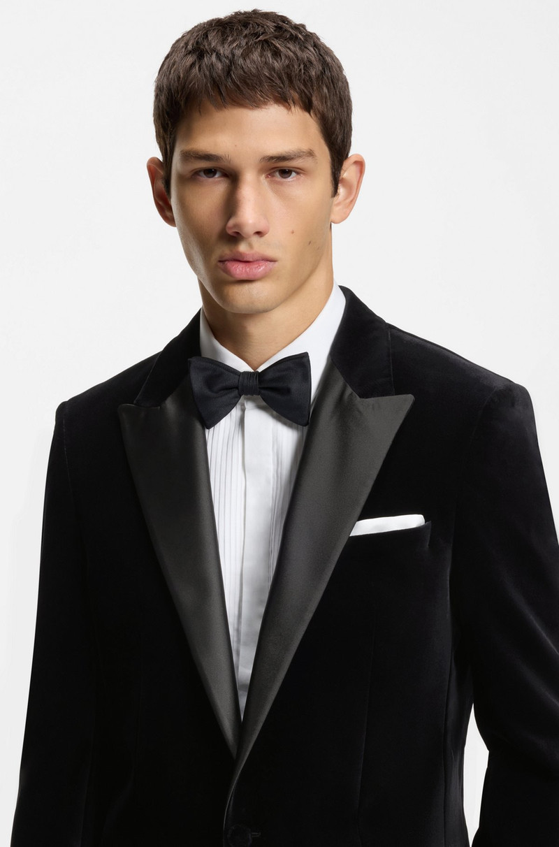 SLIM-FIT TUXEDO JACKET IN COTTON VELVET 5