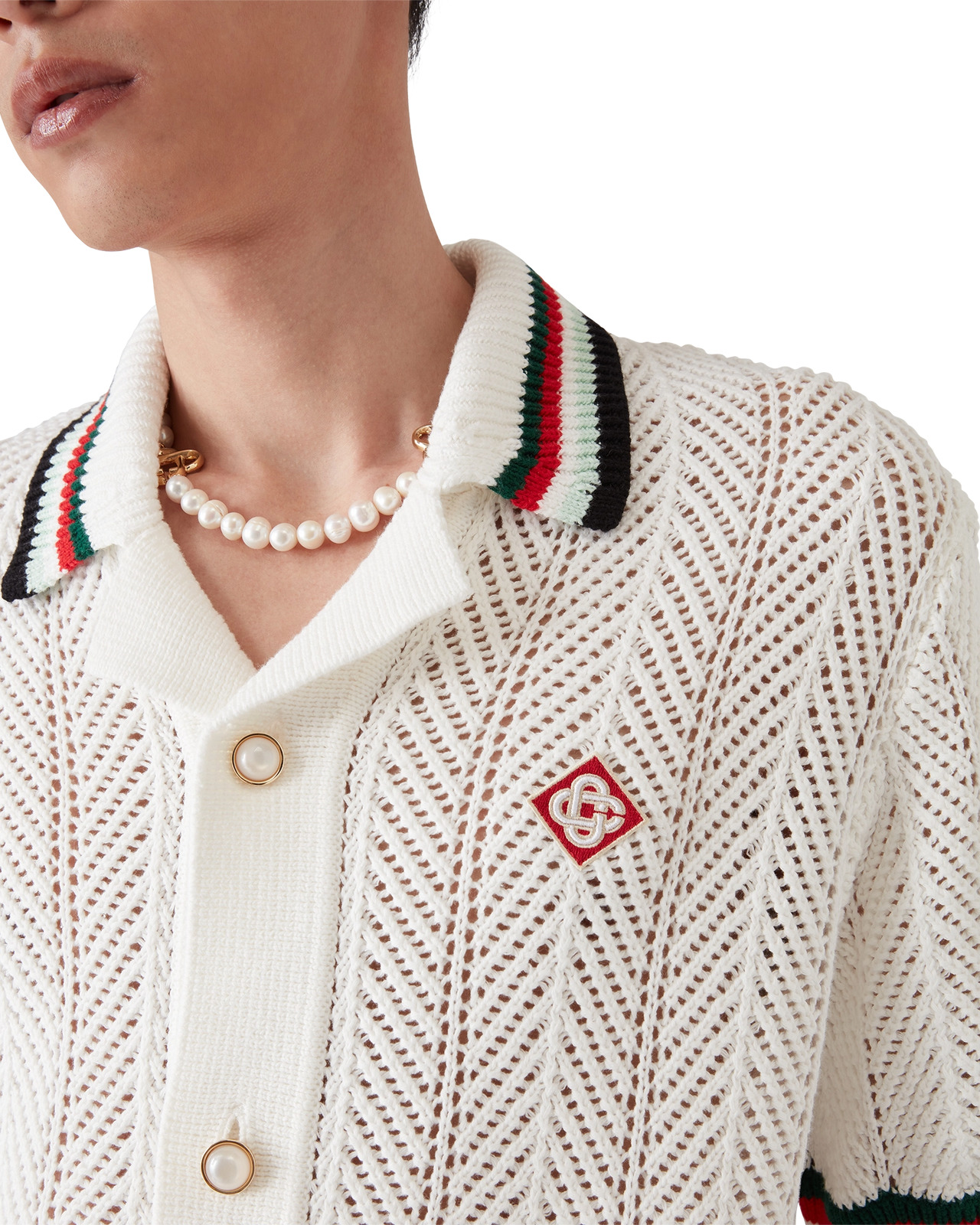 Montagne Ondulée Crochet Shirt | Casablanca Paris - 5