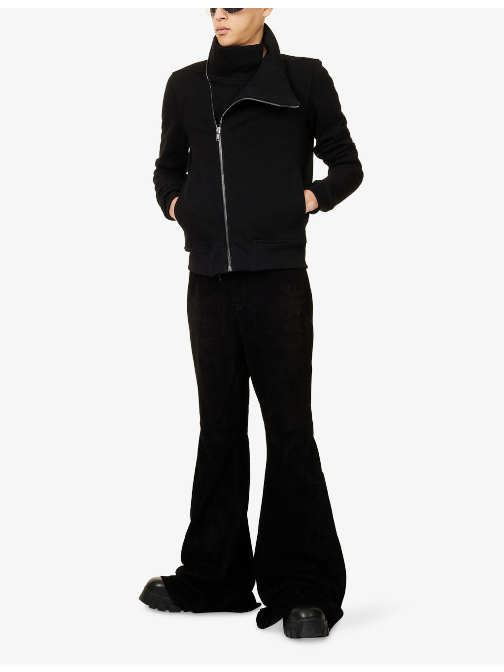 Bauhaus Long-Sleeve Cotton-Jersey Zipped Sweatshirt - 2