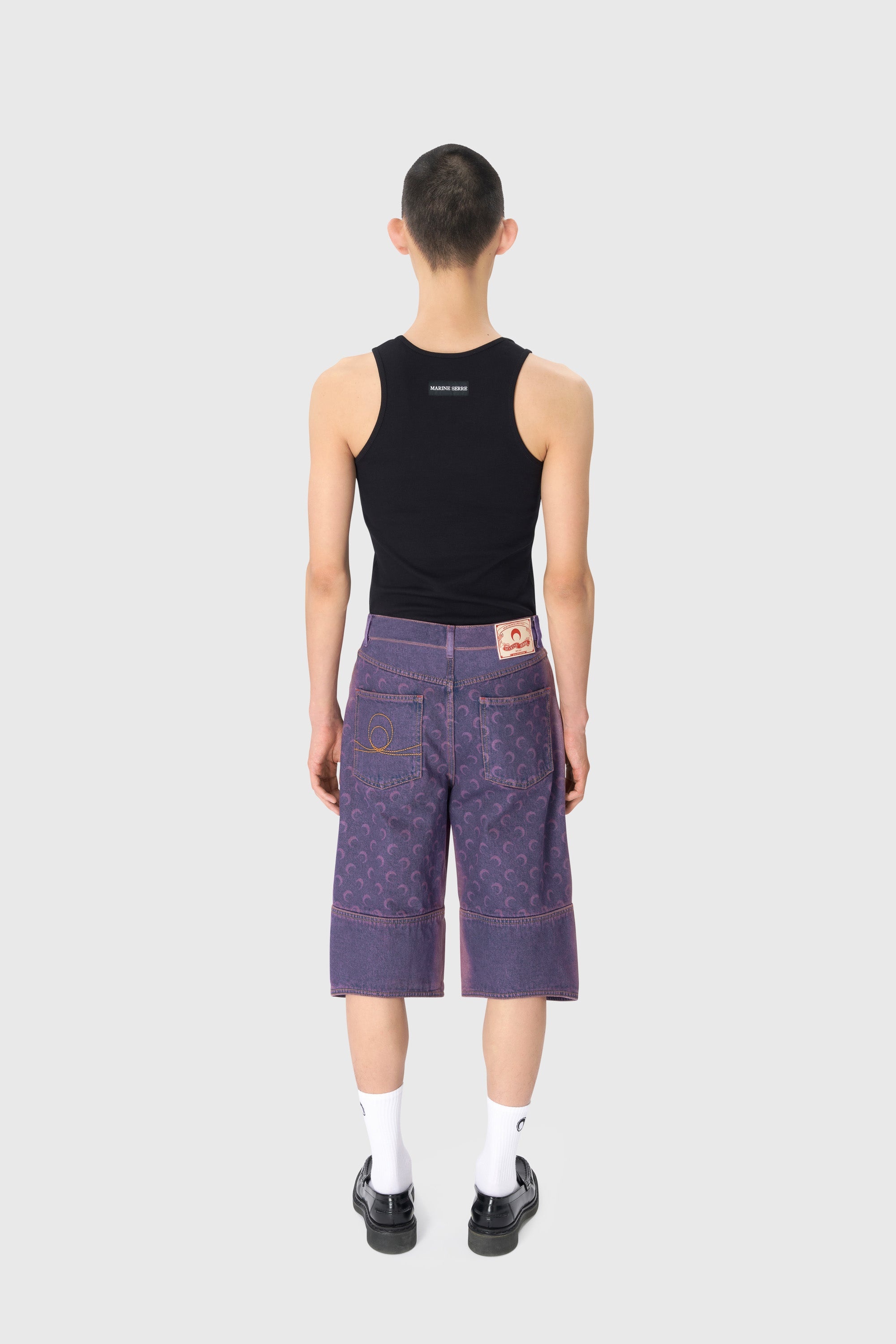 Moon Laser Denim Bermudas - 4