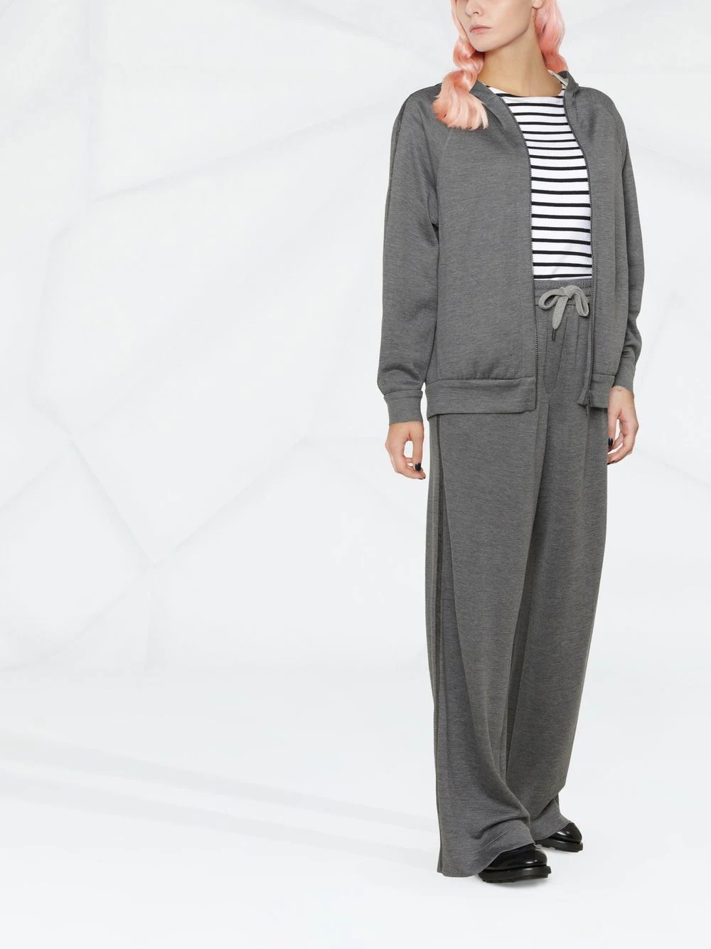 zip-up hoodie - 2