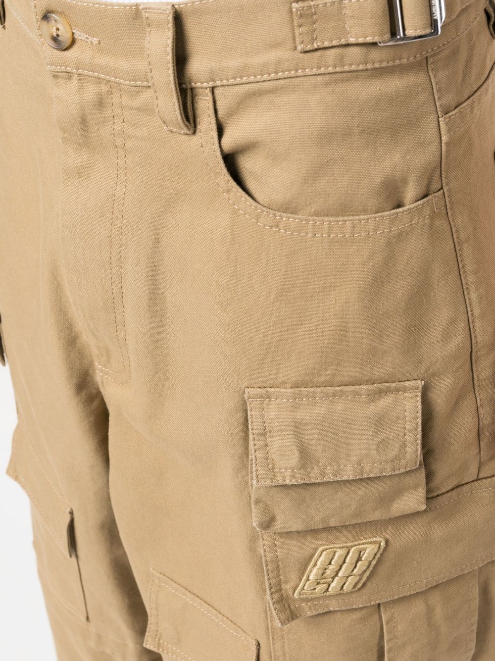 wide-leg cargo trousers - 6