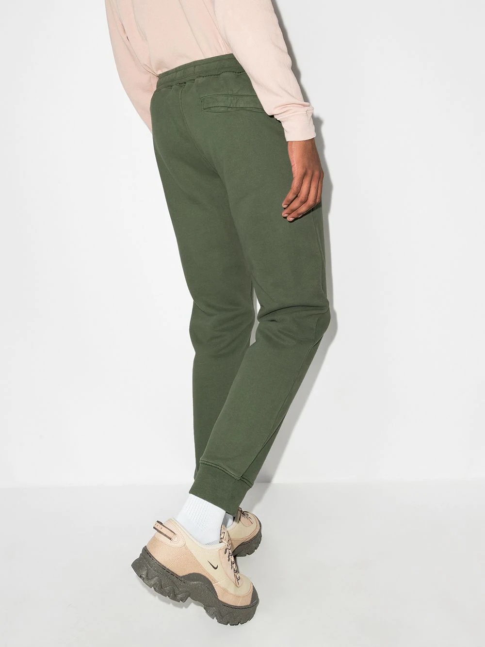 tapered drawstring track pants - 3