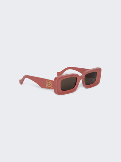 Loewe Rectangular Sunglasses Shiny Pink outlook
