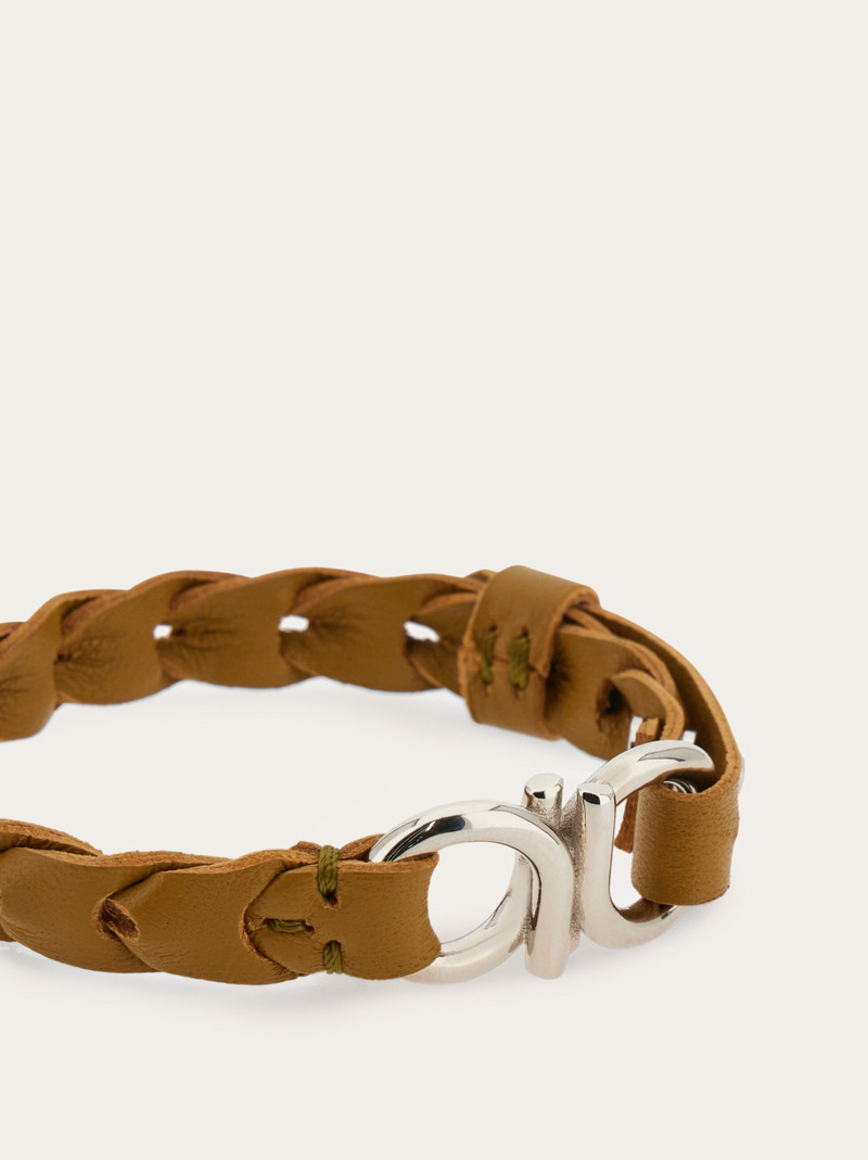 FERRAGAMO Braided Gancini bracelet outlook