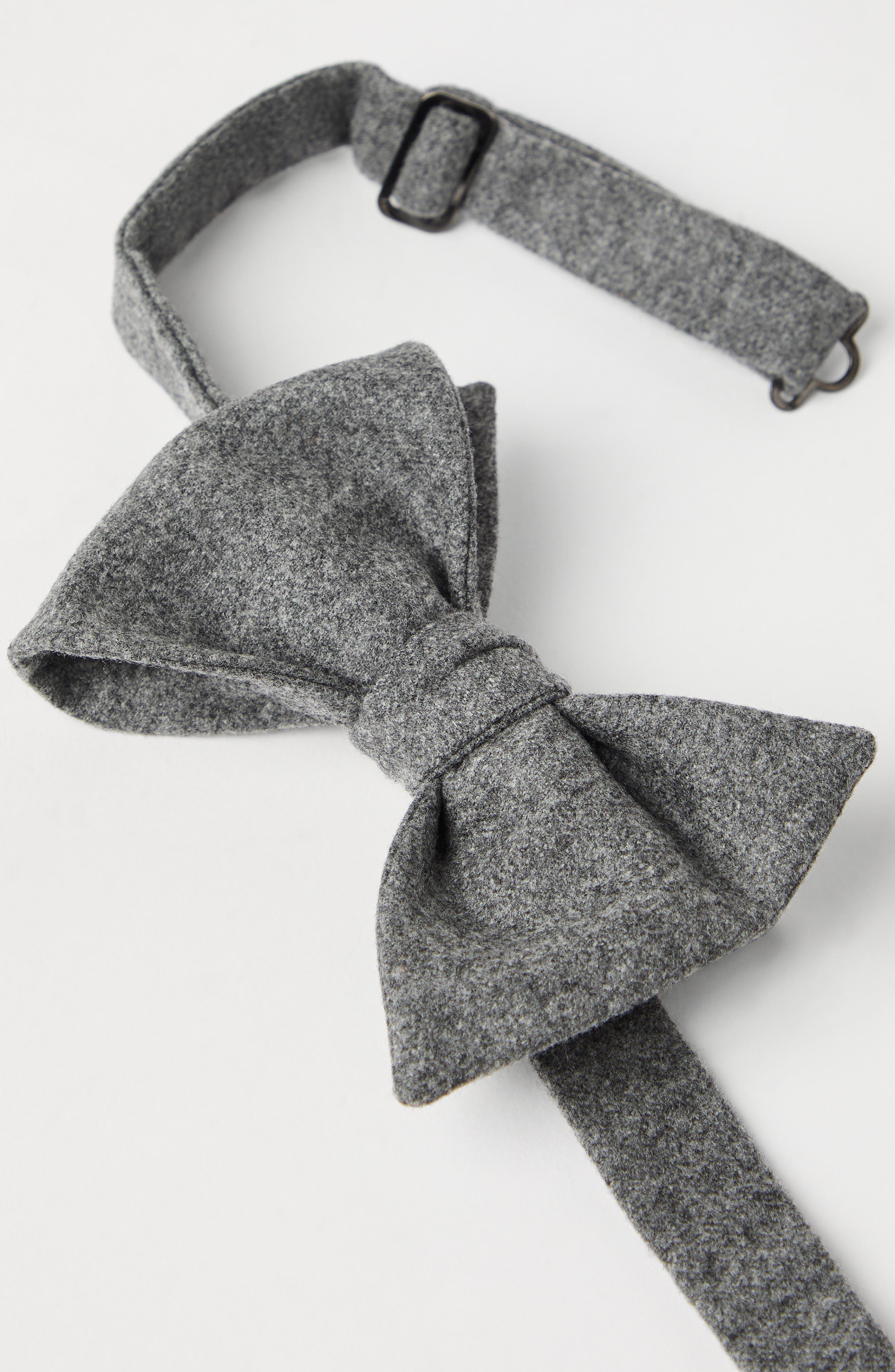 Brunello Cucinelli Flannel bowtie in Dark Grey at Nordstrom - 3