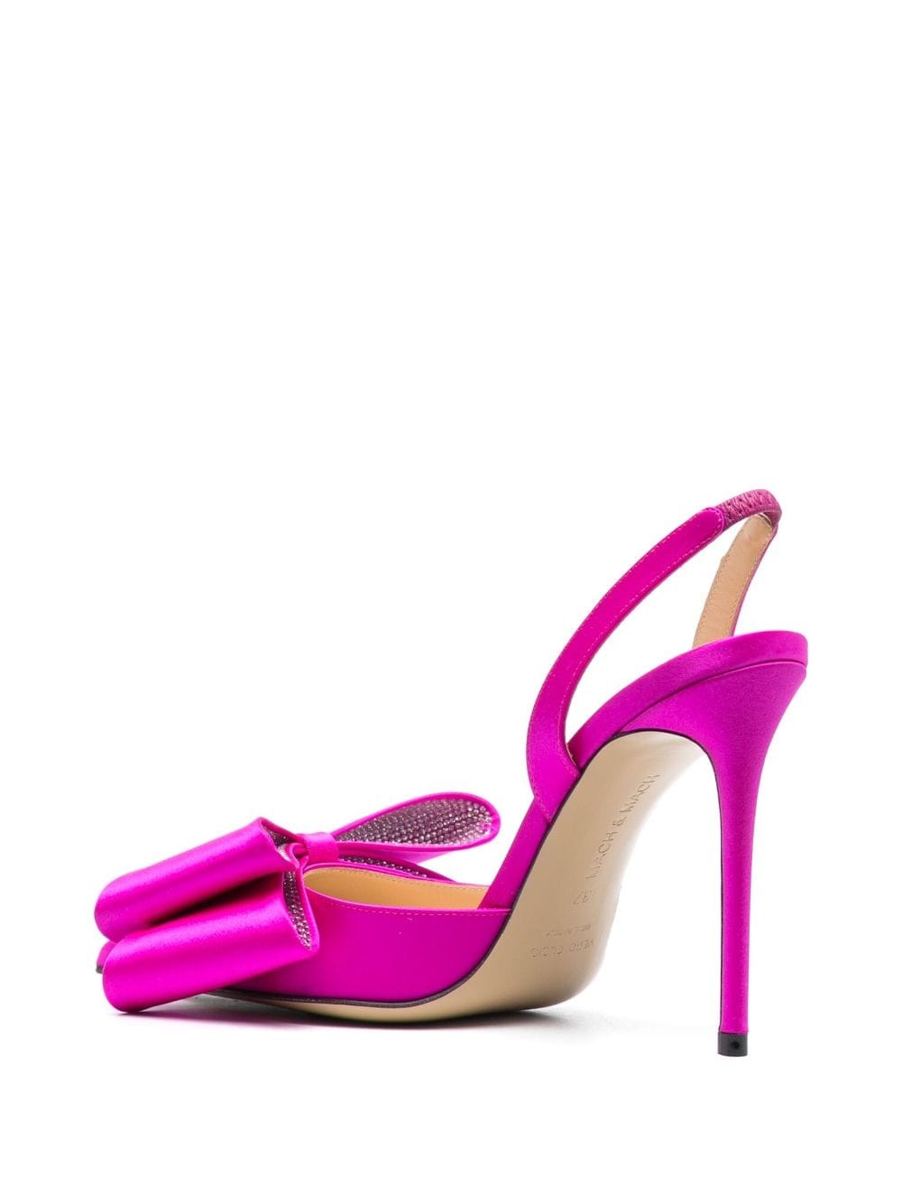 Le Cadeau 110mm satin slingback pumps - 3