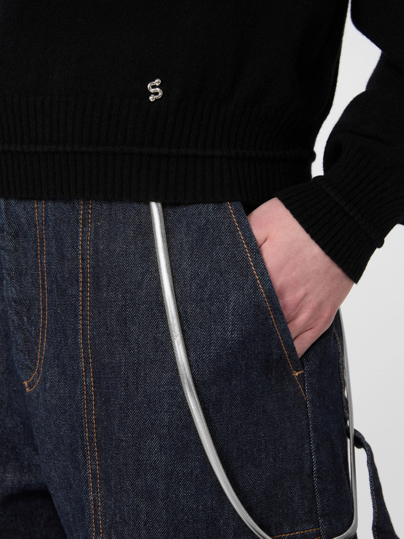 GOLA Relaxed-fit wool and cashmere sweater - BLACK 6
