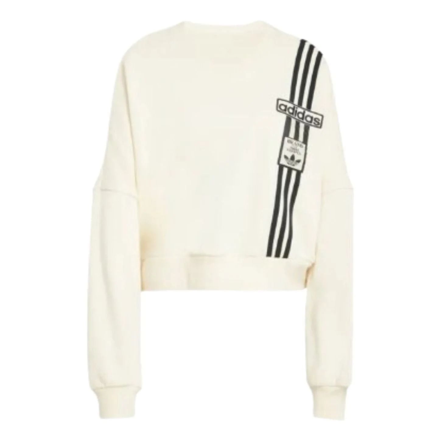 (WMNS) adidas Adibreak Cropped Sweatshirt 'White' JD0084 - 1