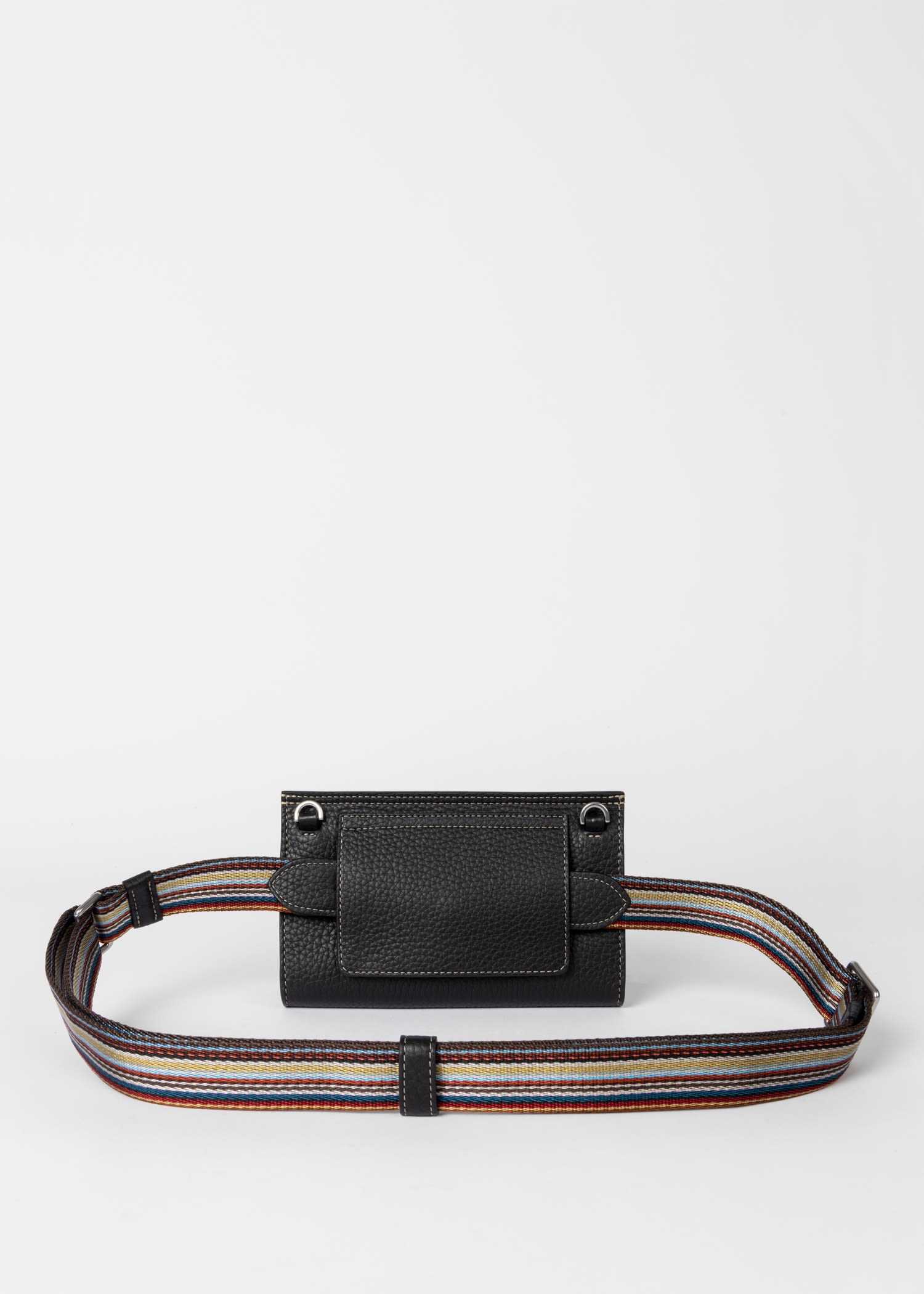 Mulberry x Paul Smith - Black Antony Clip Bag - 7