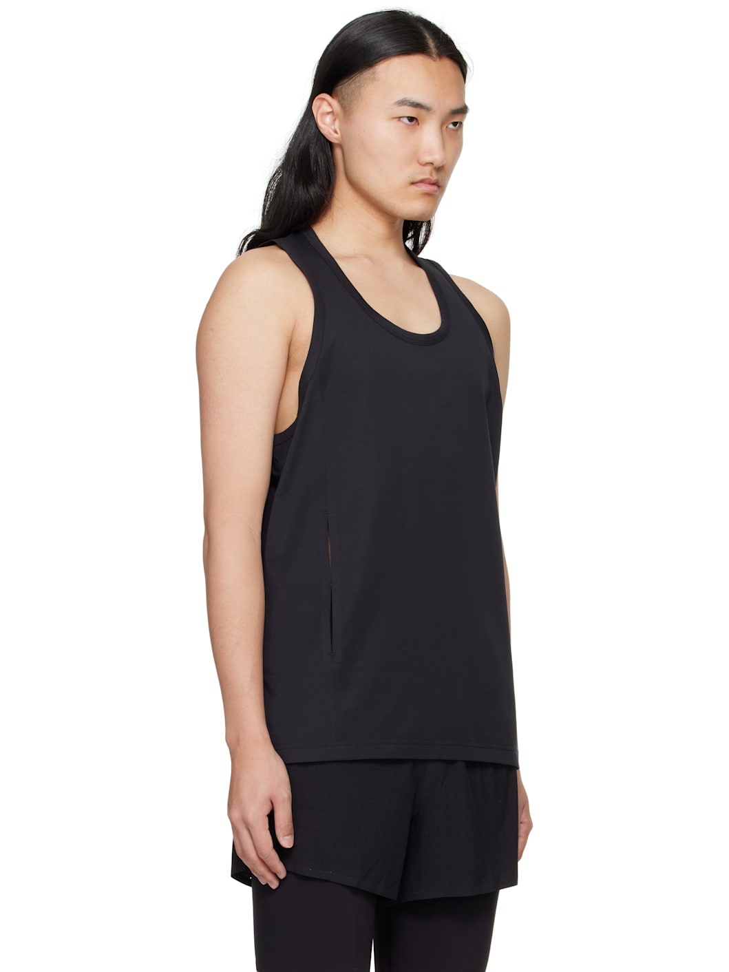 Black Sleeveless Tank Top - 2