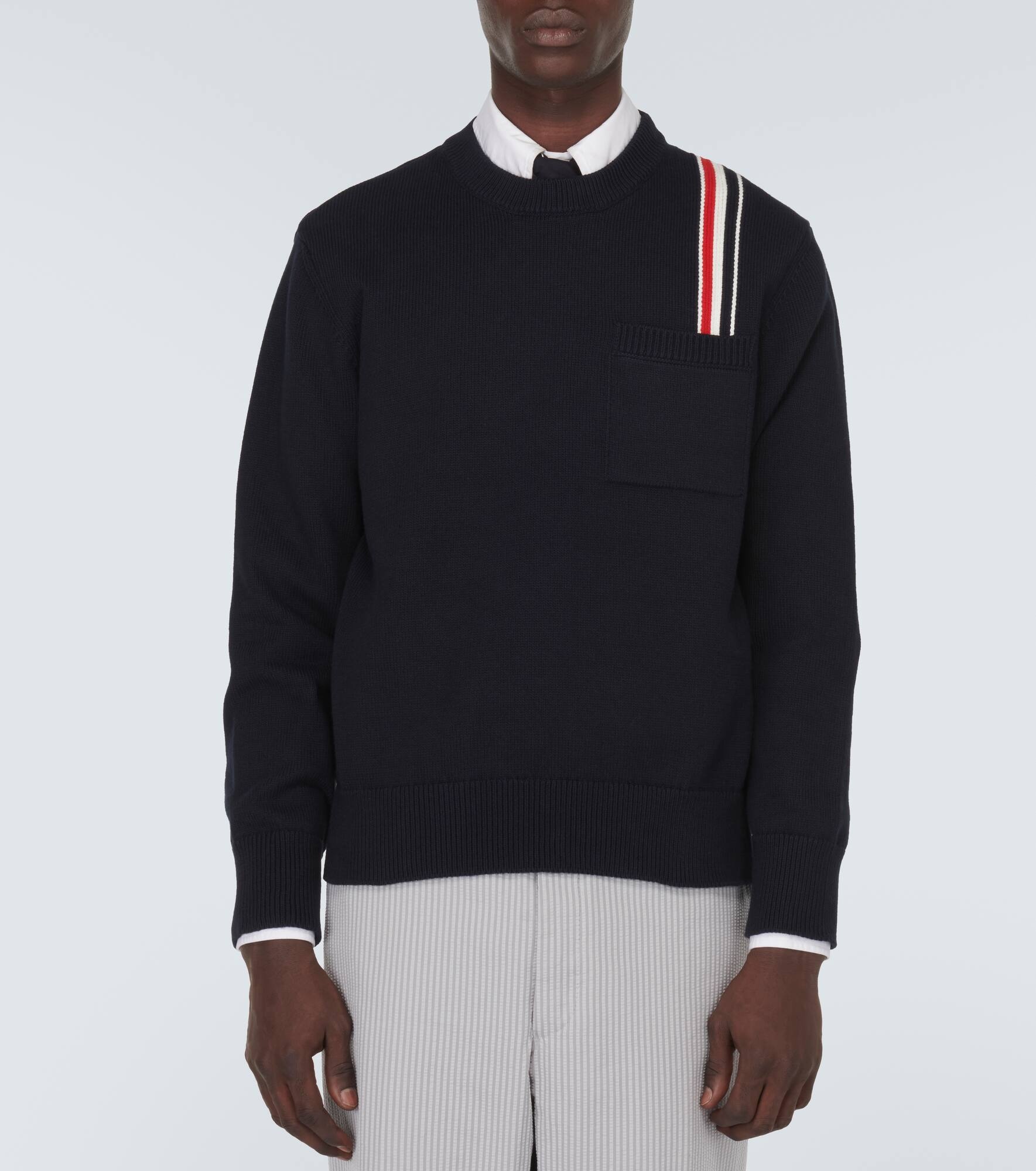 RWB Stripe cotton sweater - 3