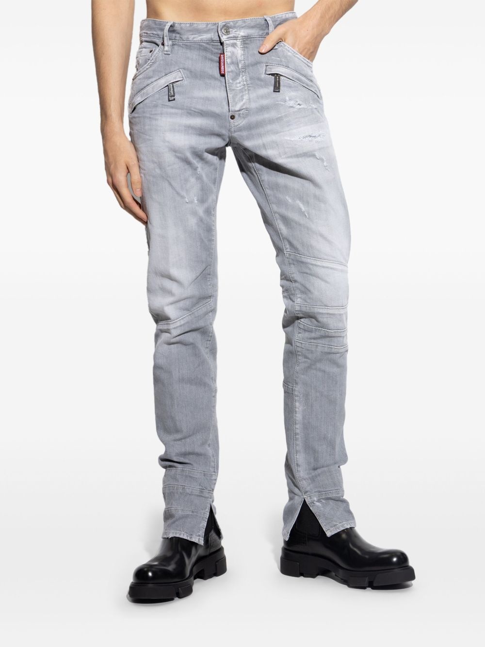 distressed-effect jeans - 3