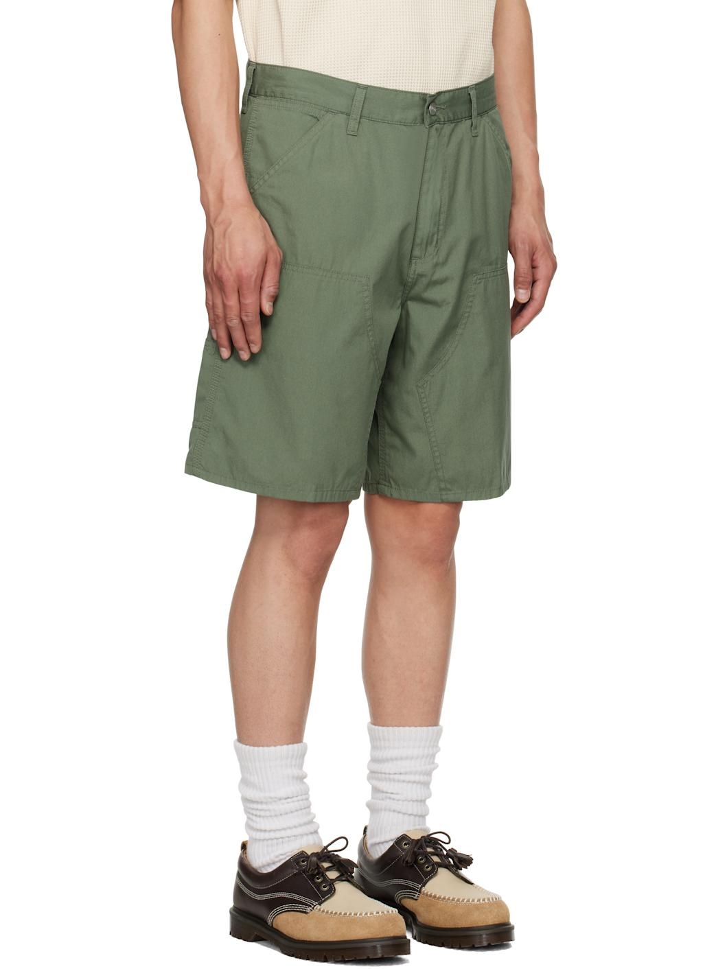 Green Double Knee Shorts - 2