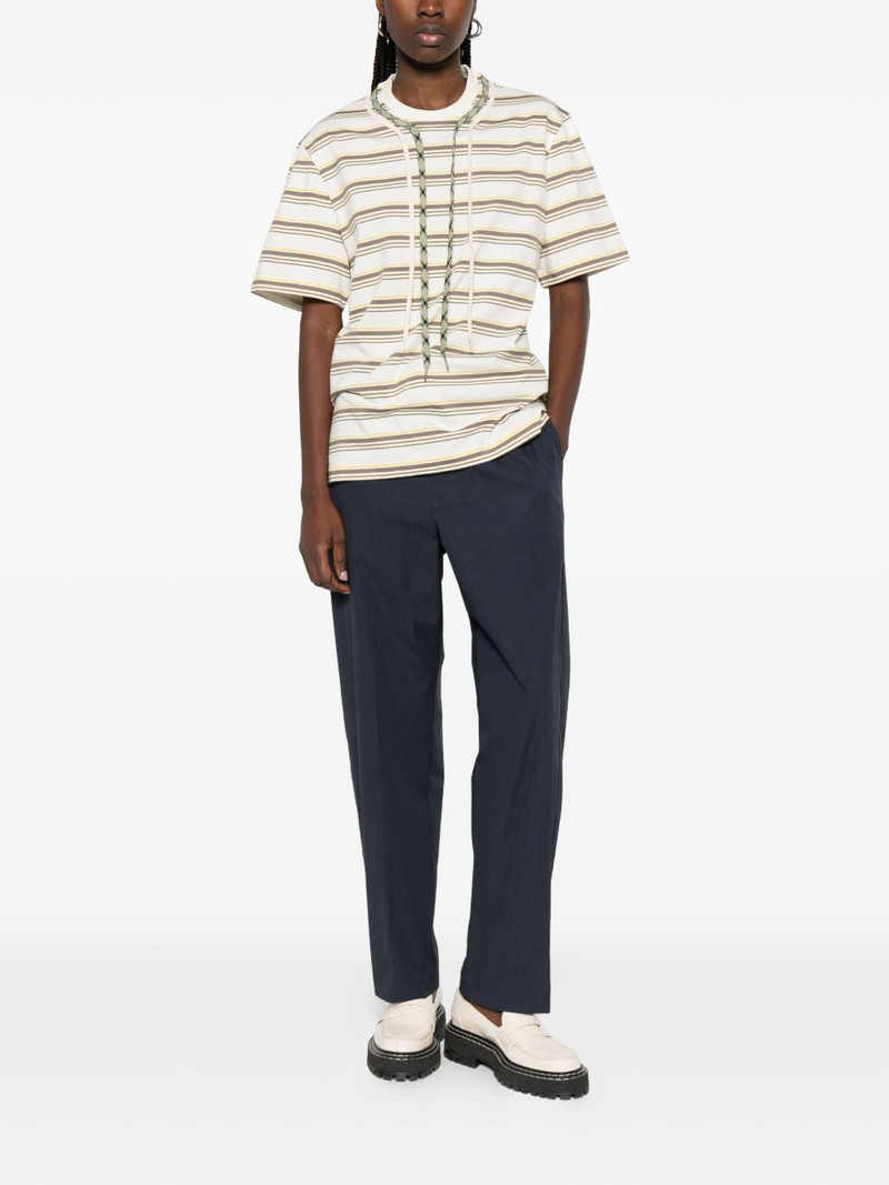 striped trek-lace T-shirt 3