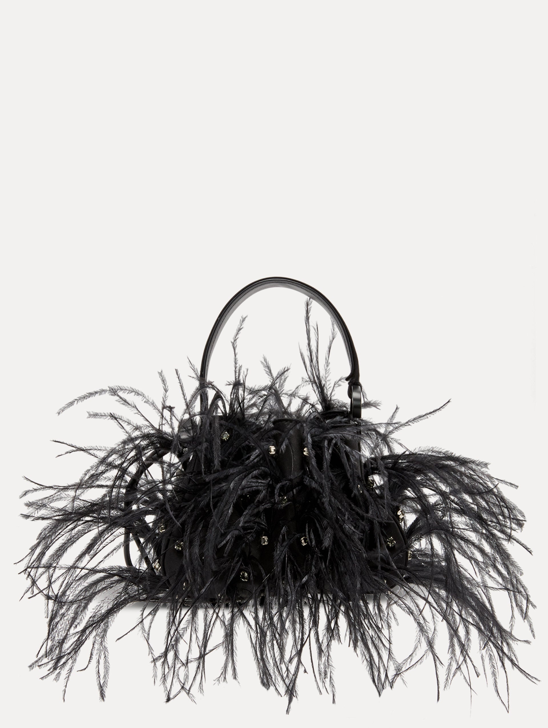 NANO OSTRICH FEATHER O HANDLE BAG - 3