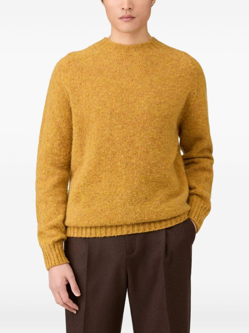 Sunspel brushed-effect crew-neck jumper outlook