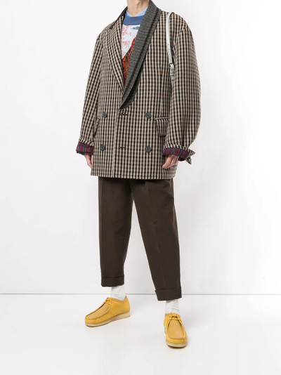 Kolor oversized check jacket outlook