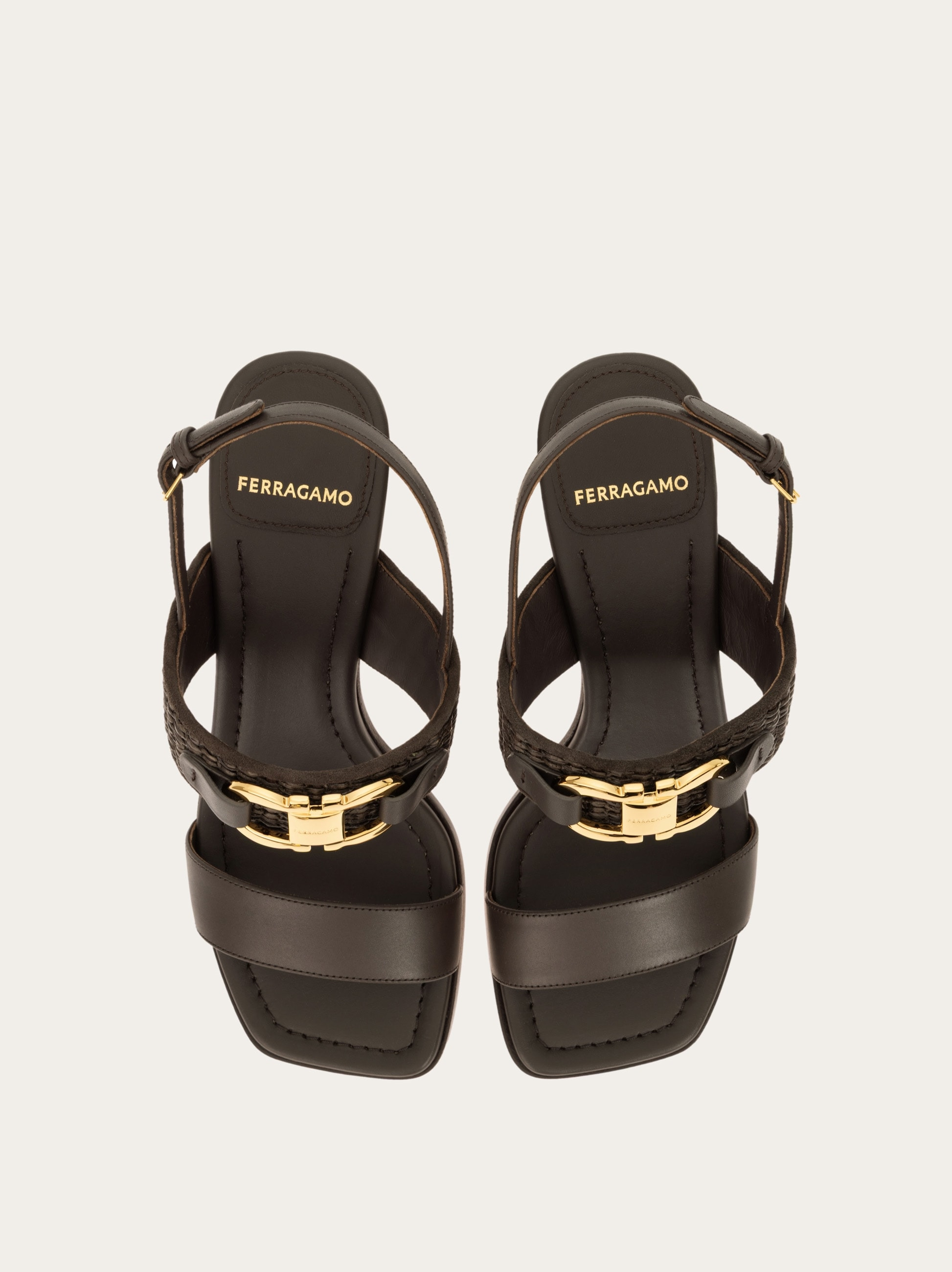 Gancini buckle sandal - 3