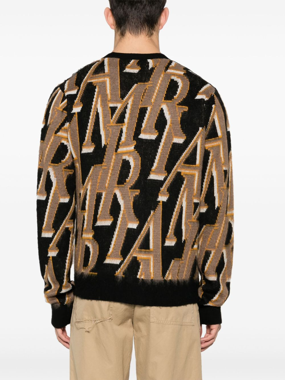 Amiri Men Cardigan In Mixed Wool - 3