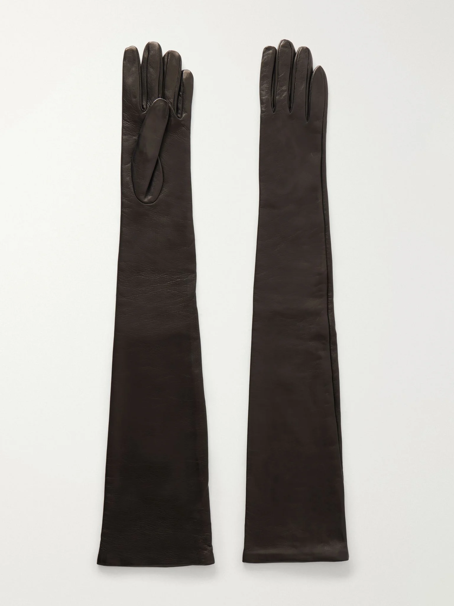 Leather gloves Brown - 1