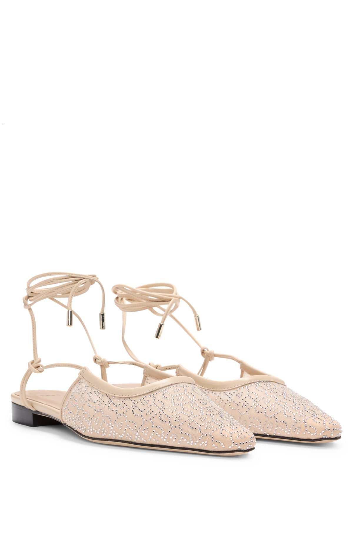 MESH MULES WITH RHINESTONE EMBELLISHMENTS - 2