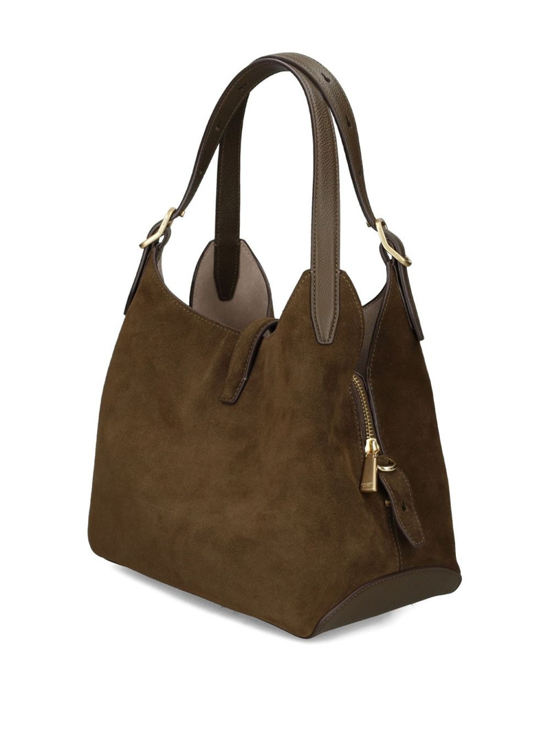 Deco suede-leather tote bag 4