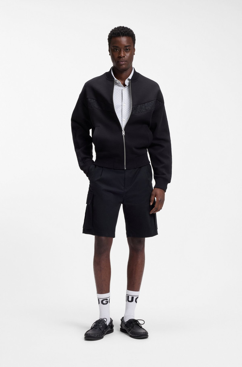 HUGO PRINTED SLIM-FIT SHIRT IN STRETCH JERSEY outlook