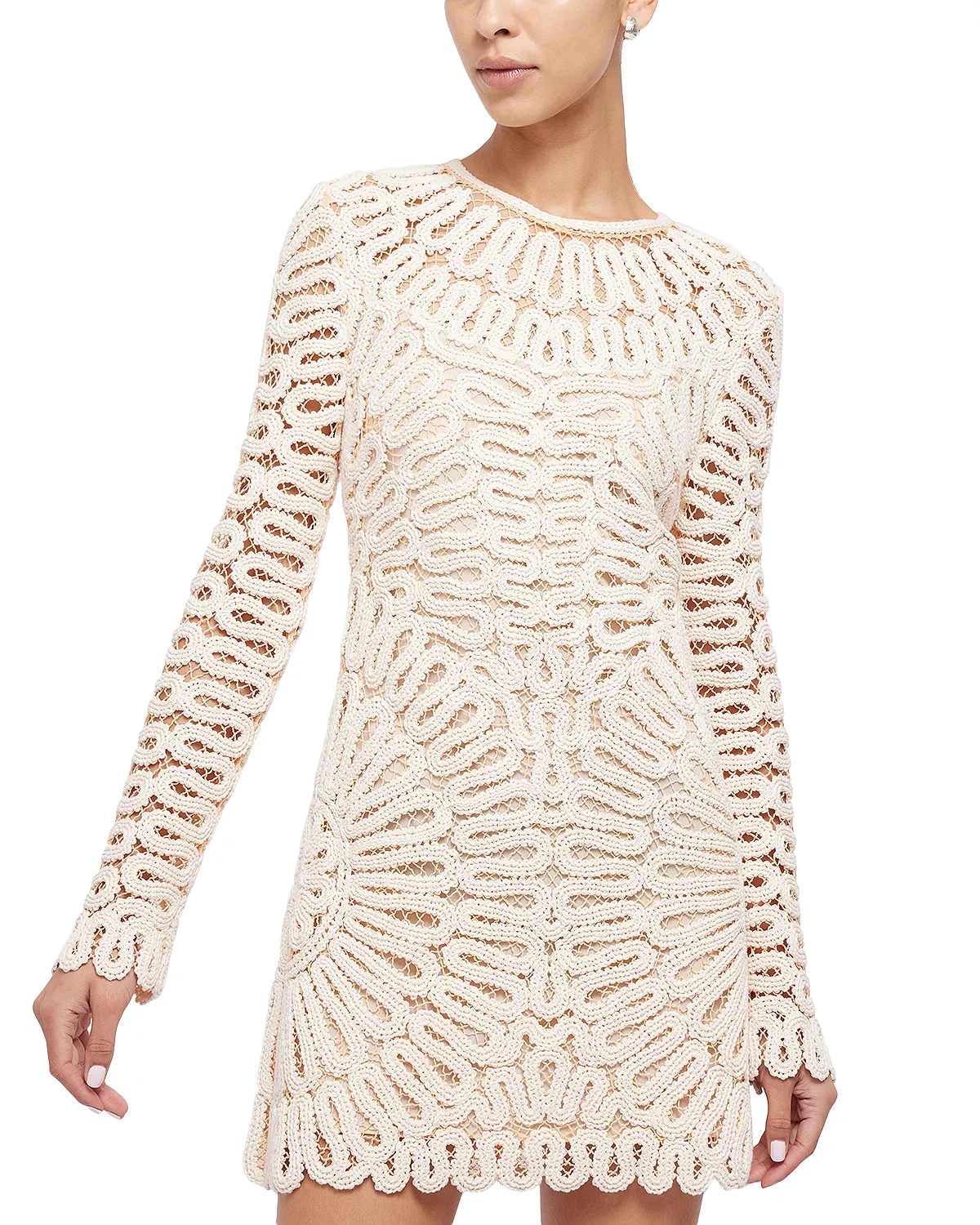 McCall Long Sleeve Lace Mini Dress - 1