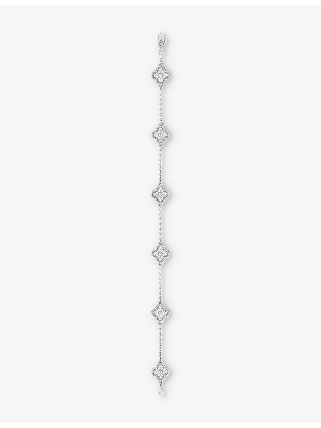 Sweet Alhambra white-gold and 0.48ct diamond bracelet - 2