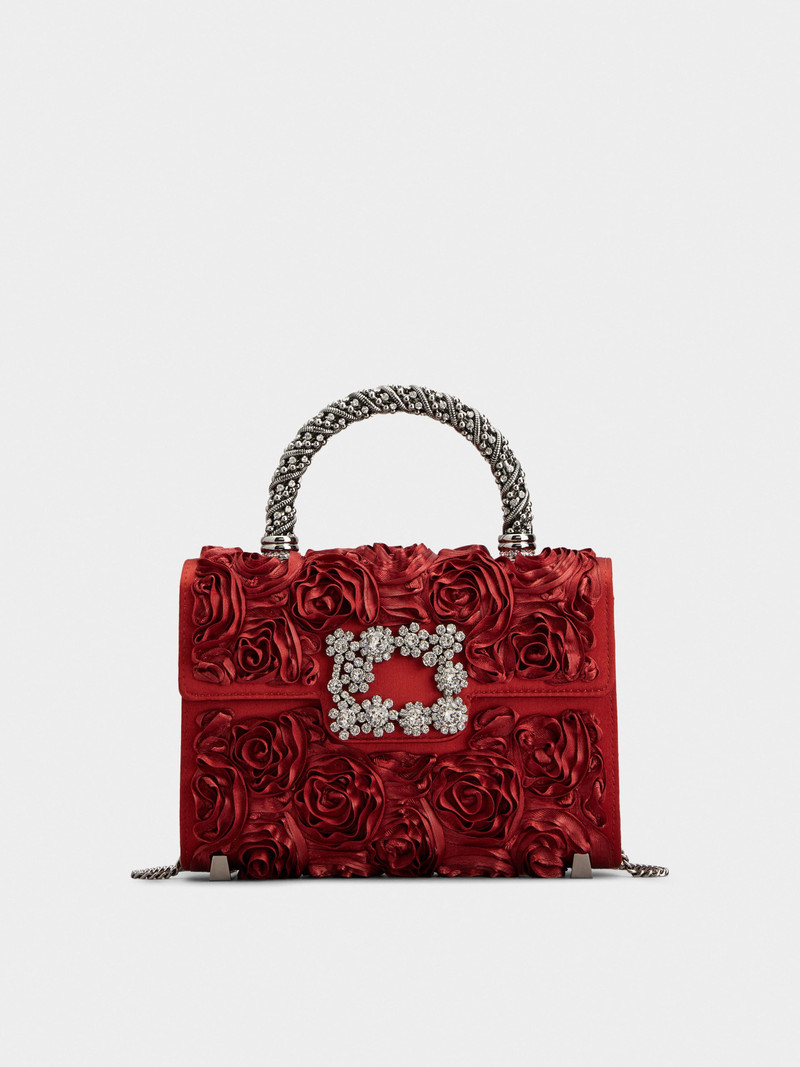 Jewel Efflorescence Mini Bag in satin 1