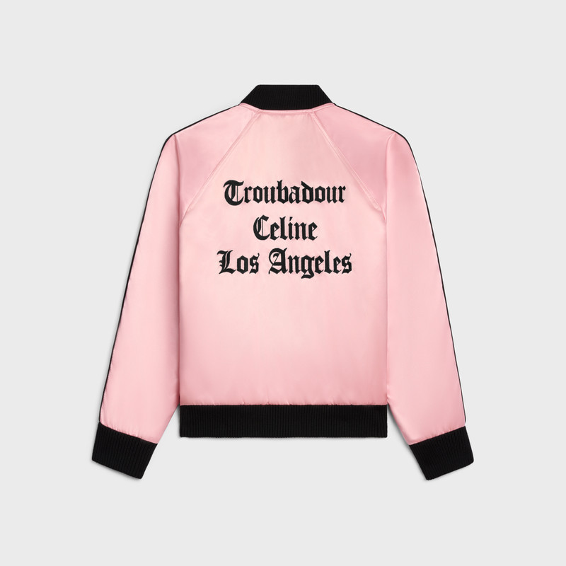 CELINE troubadour teddy jacket in satin-finish nylon outlook