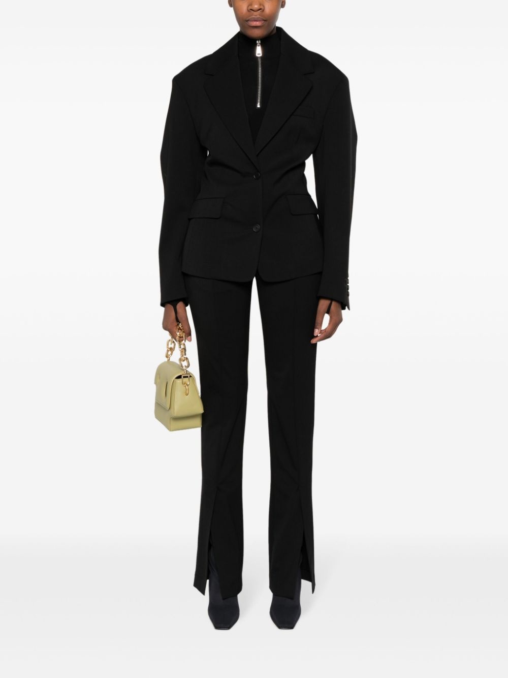 stretch-wool tailored blazer - 2