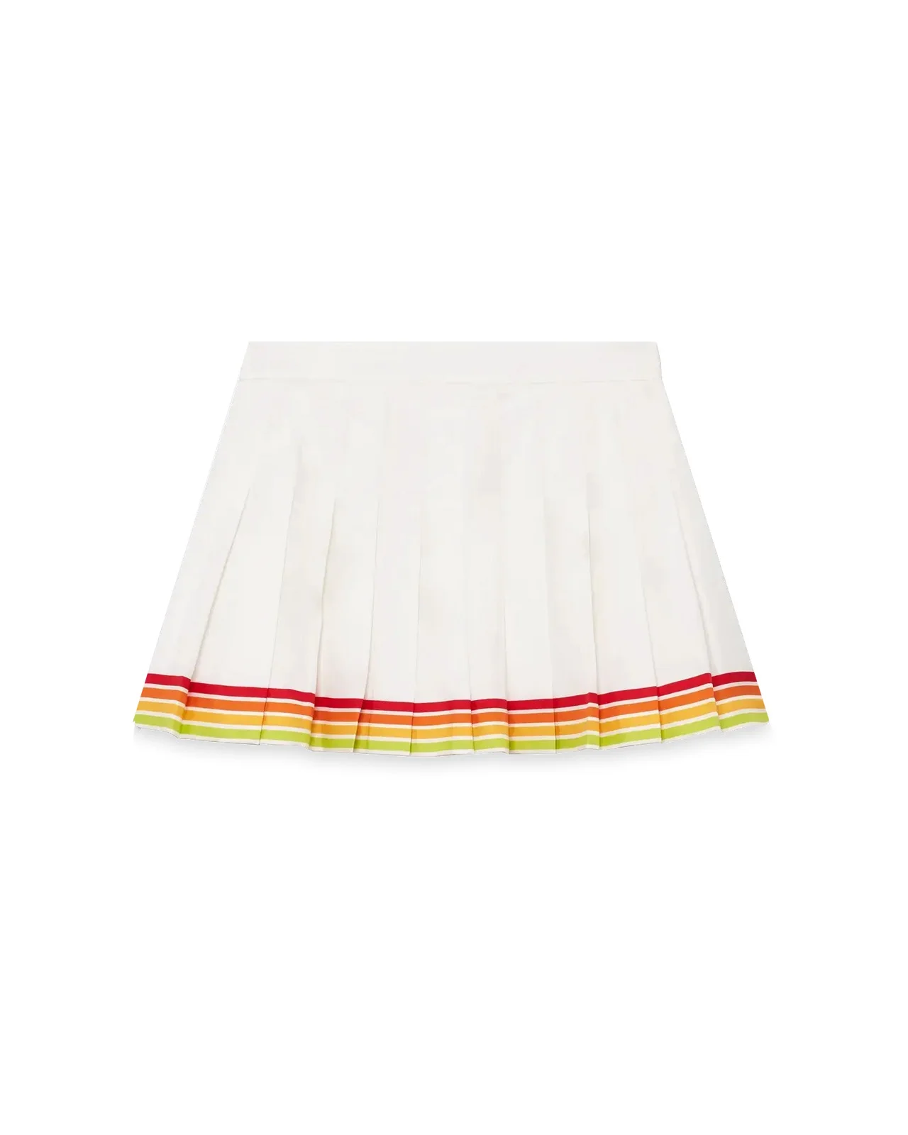 Orange Mascot Pleated Silk Twill Skirt | Casablanca Paris - 1