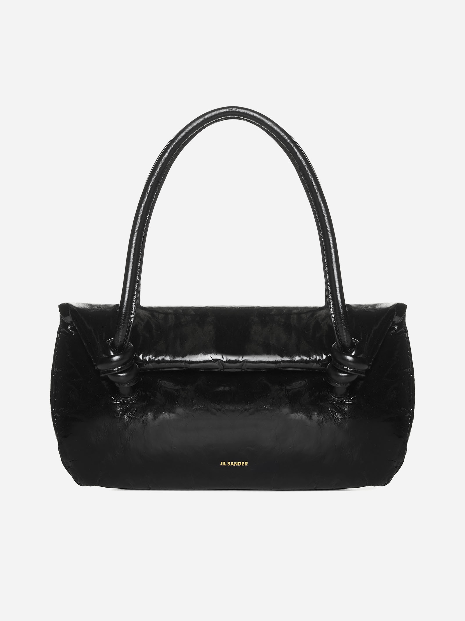Knot patent leather small bag - 1