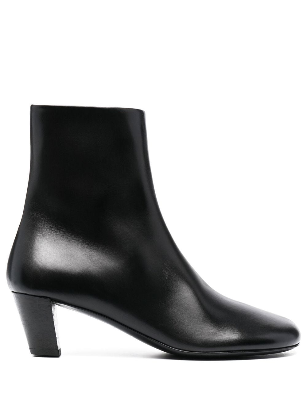 60mm heeled leather boots - 1