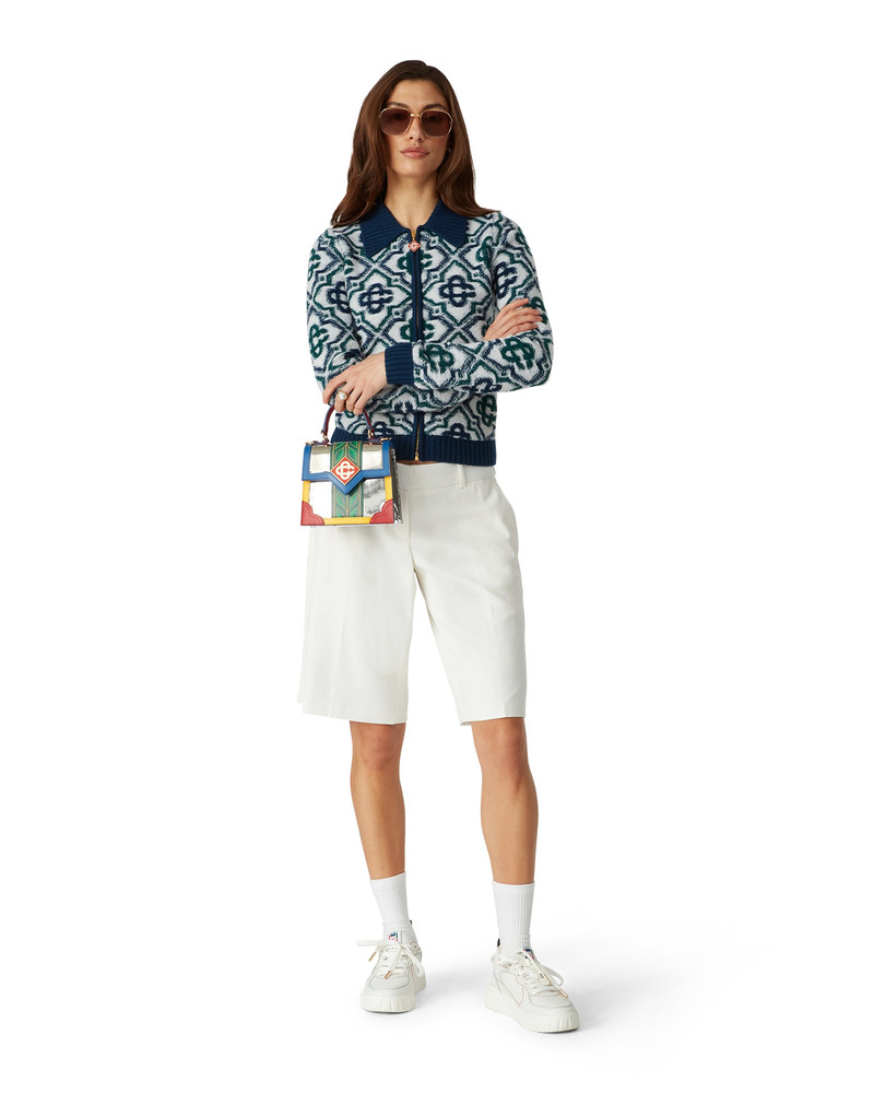 CASABLANCA Monogram Knit Zip Jumper | Casablanca Paris outlook