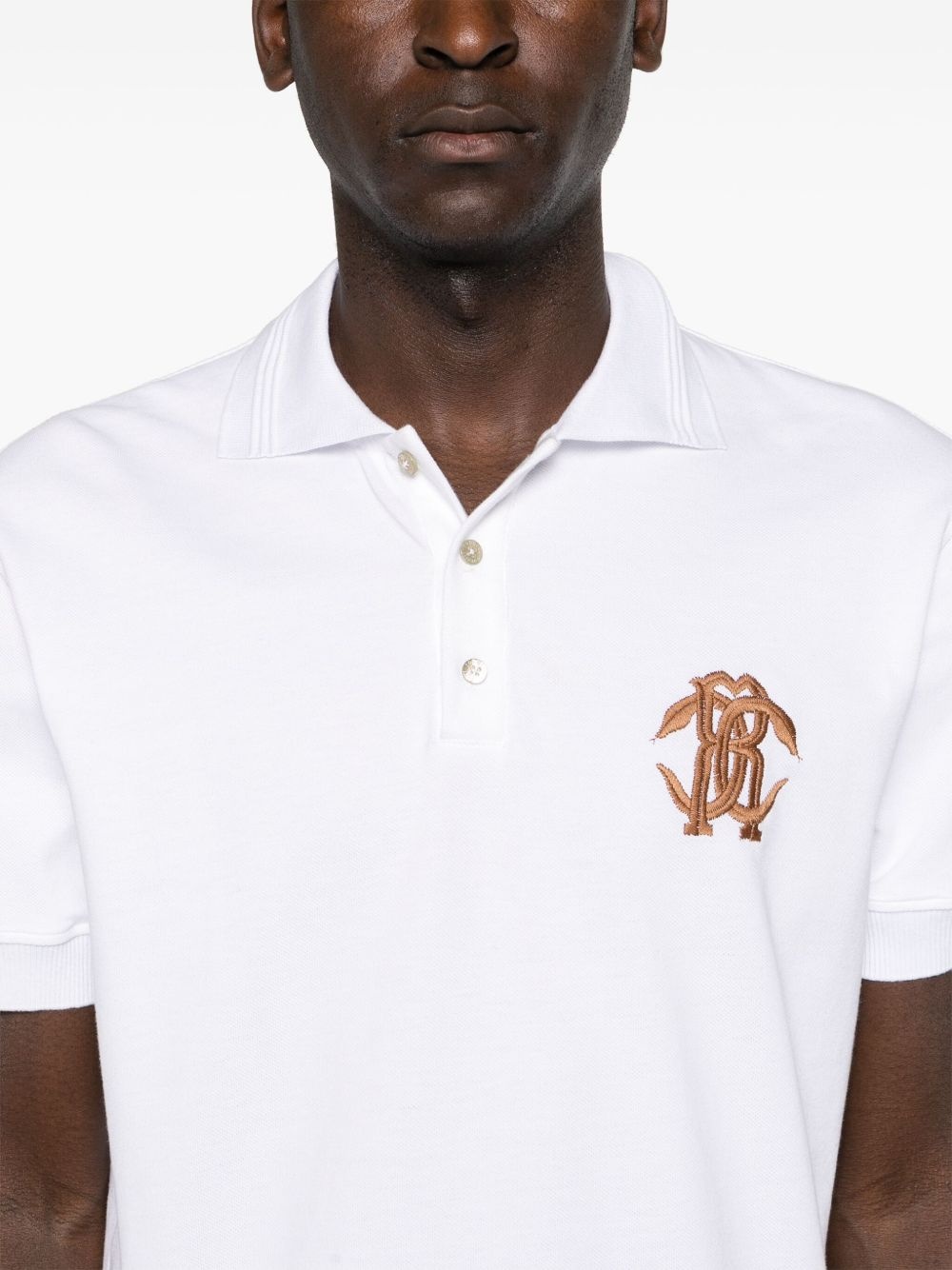 logo-embroidered polo shirt - 5
