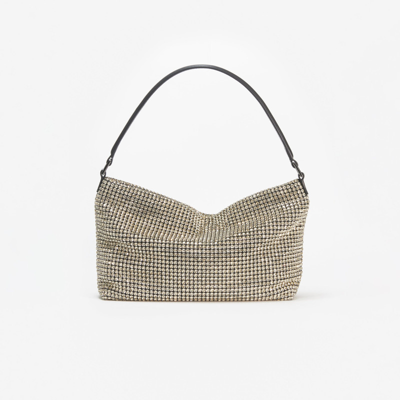 Champagne Diamante Medium Hobo Bag 3