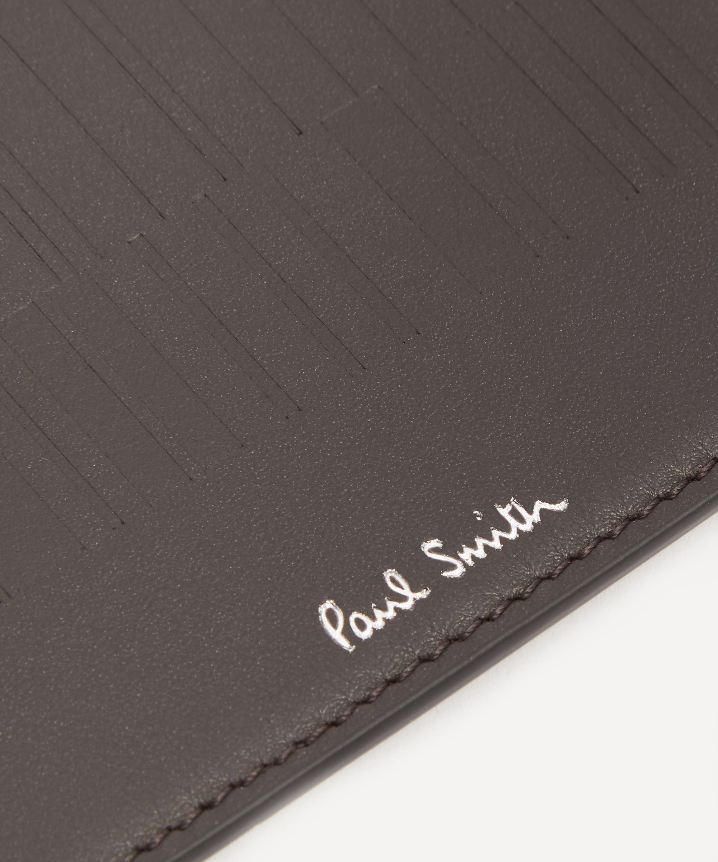 Shadow Stripe Leather Cardholder - 4