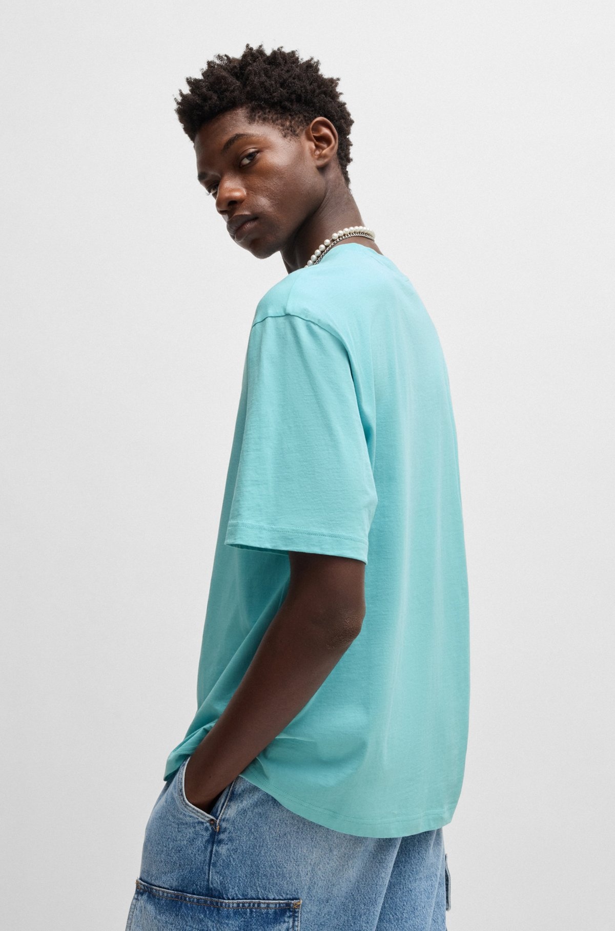 COTTON-JERSEY T-SHIRT WITH LOGO ARTWORK - 5