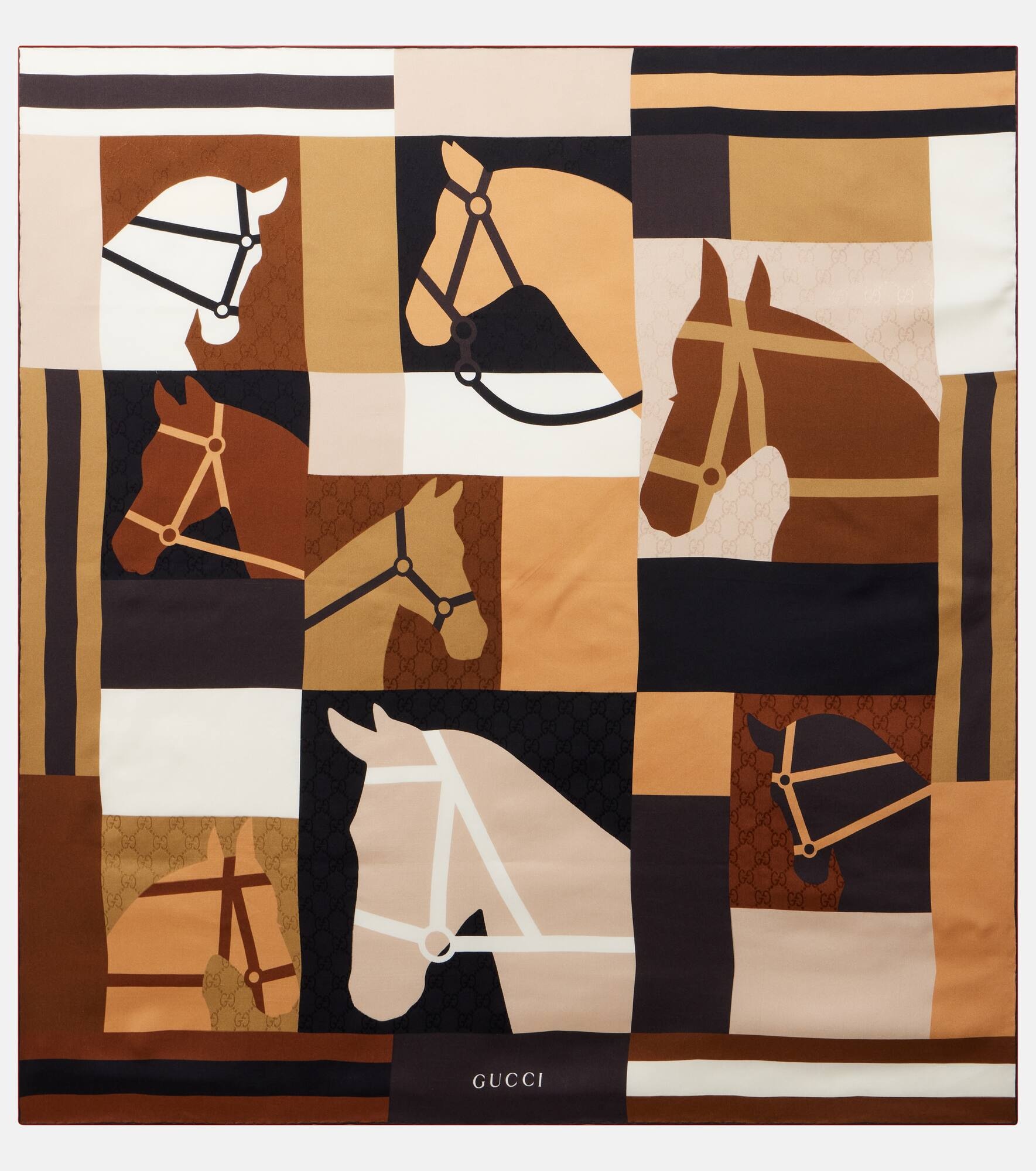 Printed silk scarf - 1