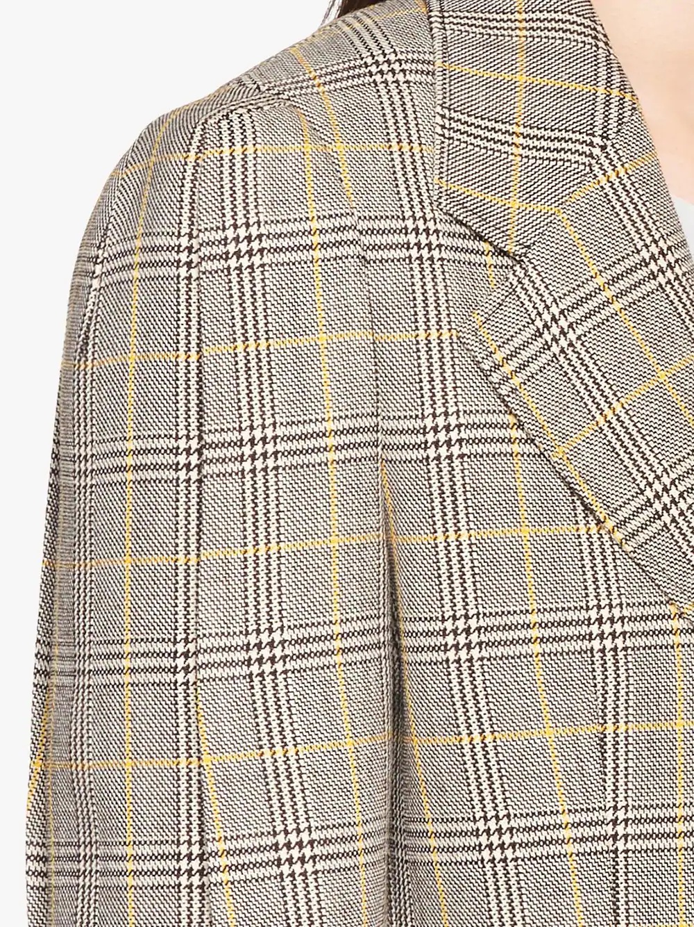 compact Prince of Wales check blazer - 5