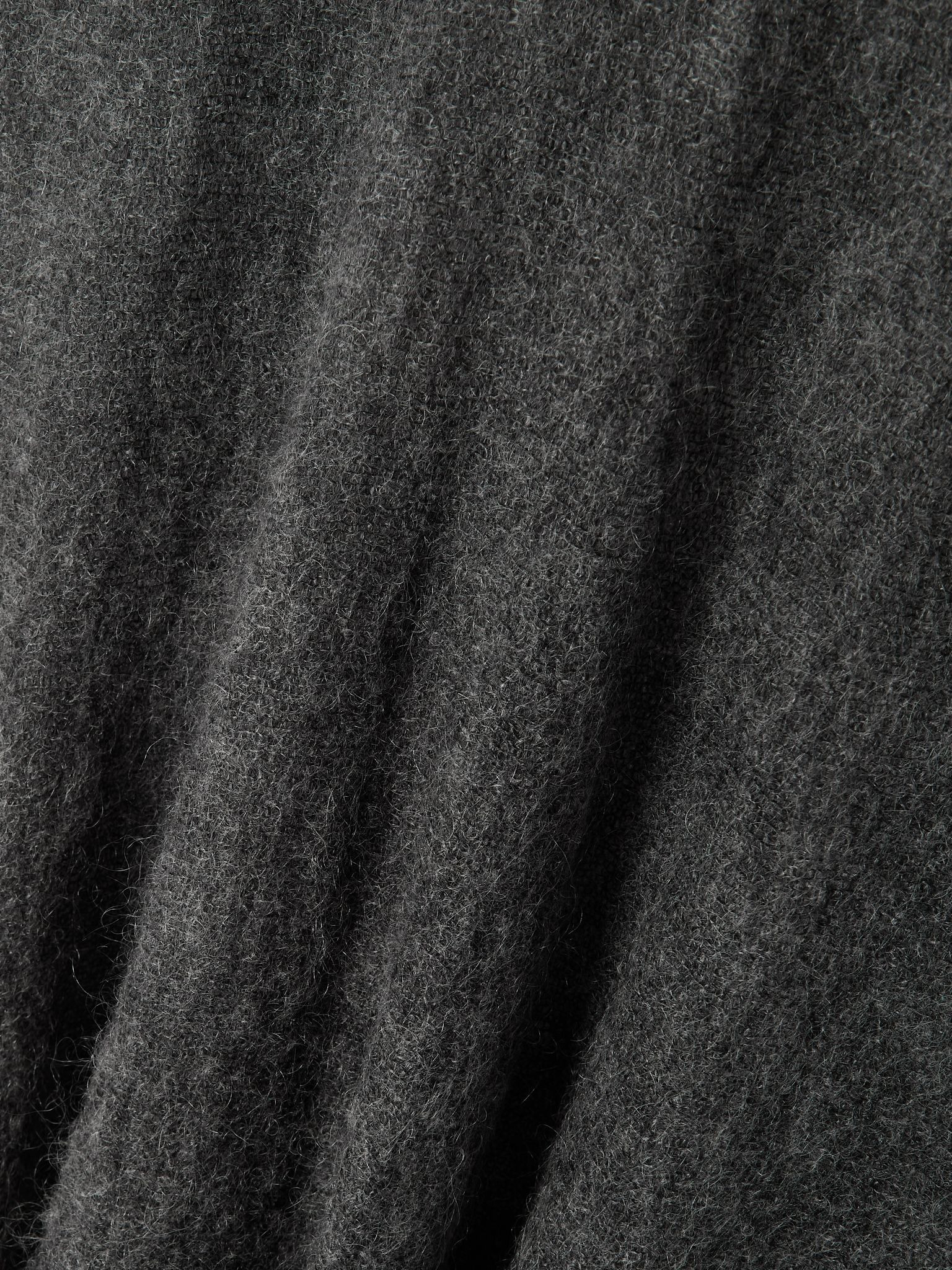 Pleated mohair-blend midi skirt Light gray - 4
