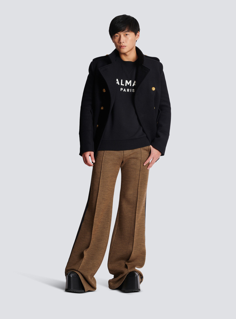 Balmain Cotton printed Balmain logo sweatshirt outlook