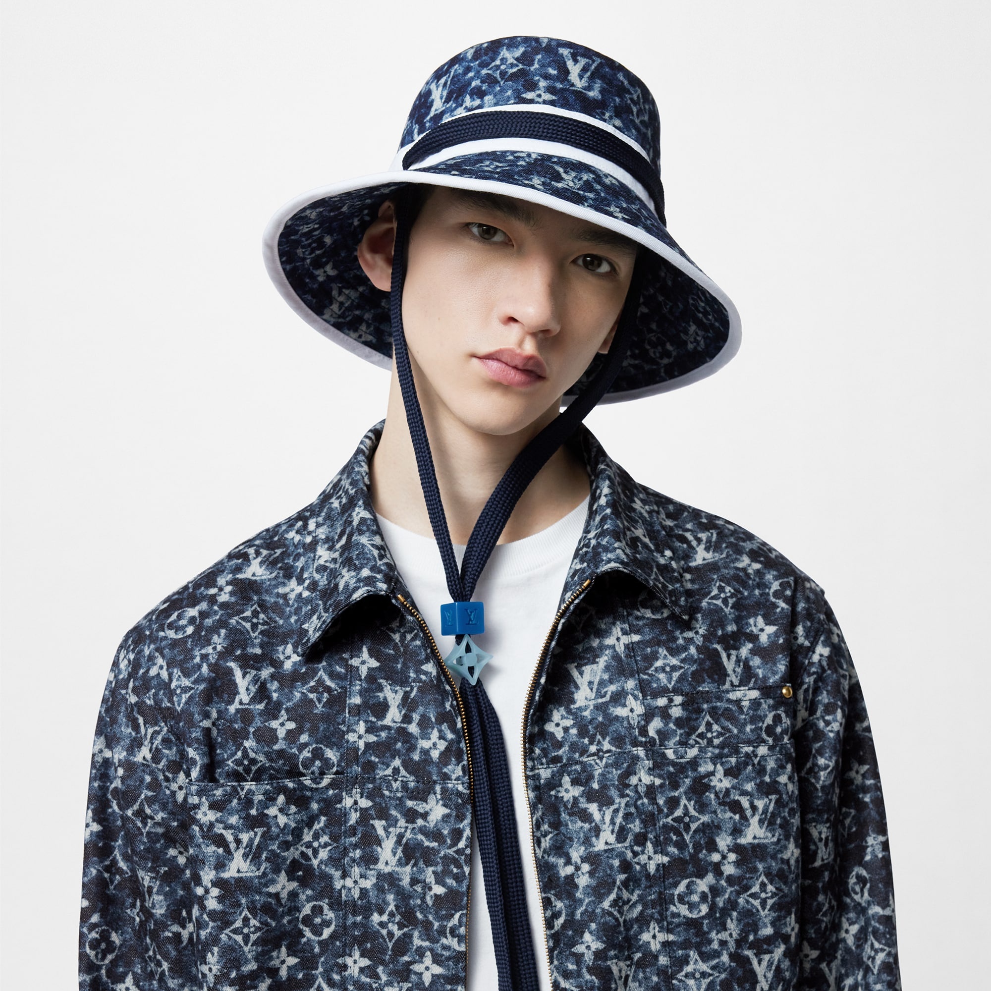 LV Play Monogram Pointillism Bucket Hat - 2