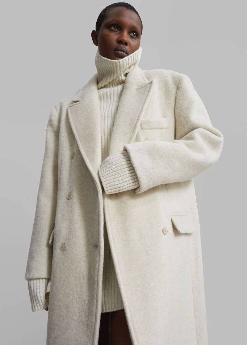 Jordan Wool Coat - Ivory 3