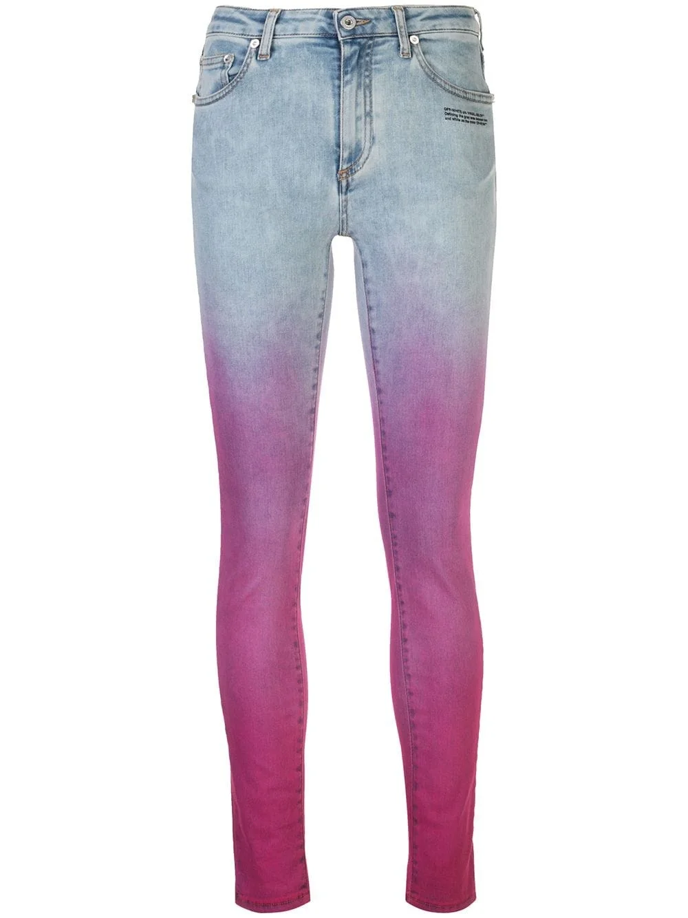 faded pink jeans - 1