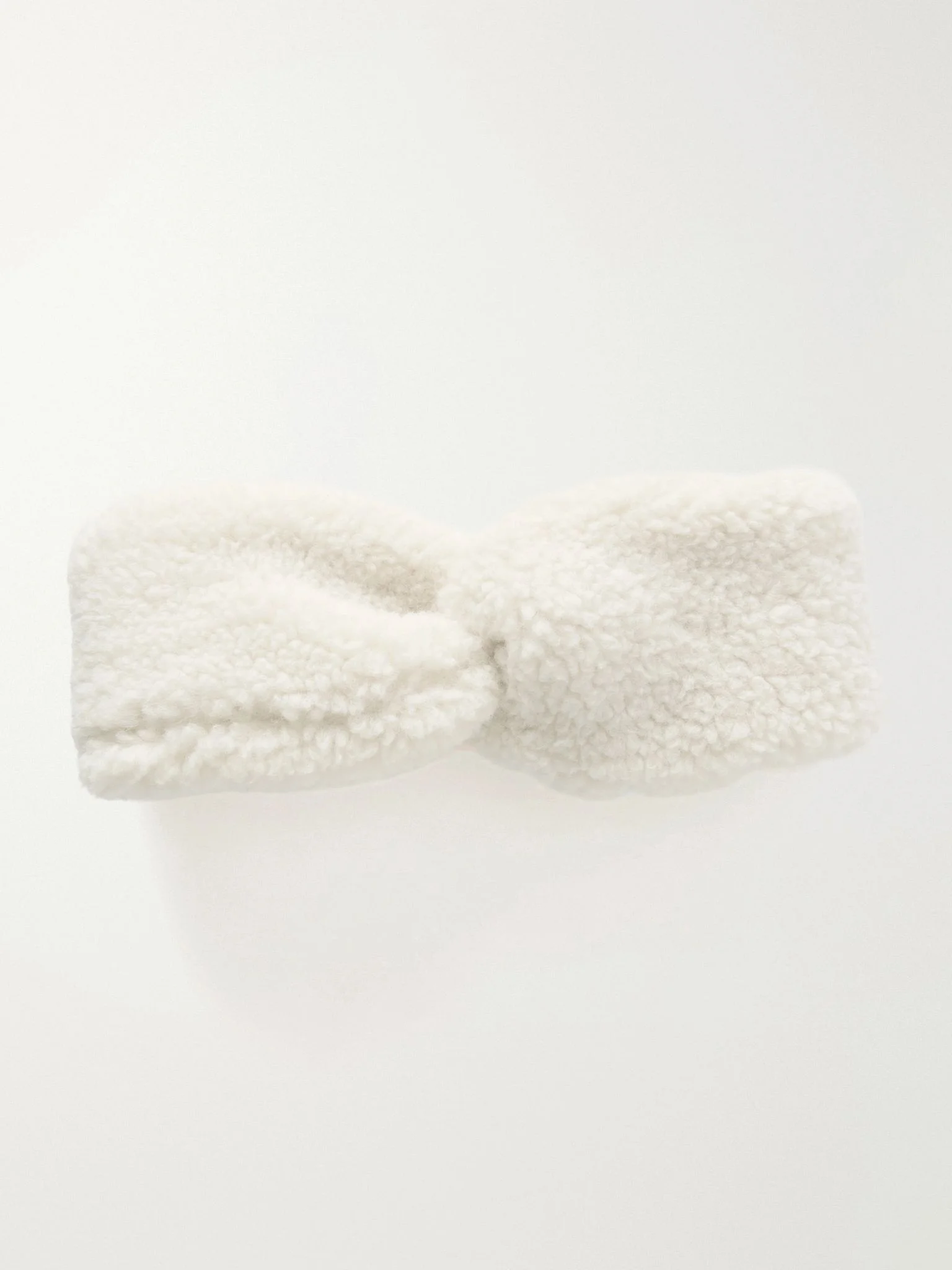 Justy plush headband Ivory - 1